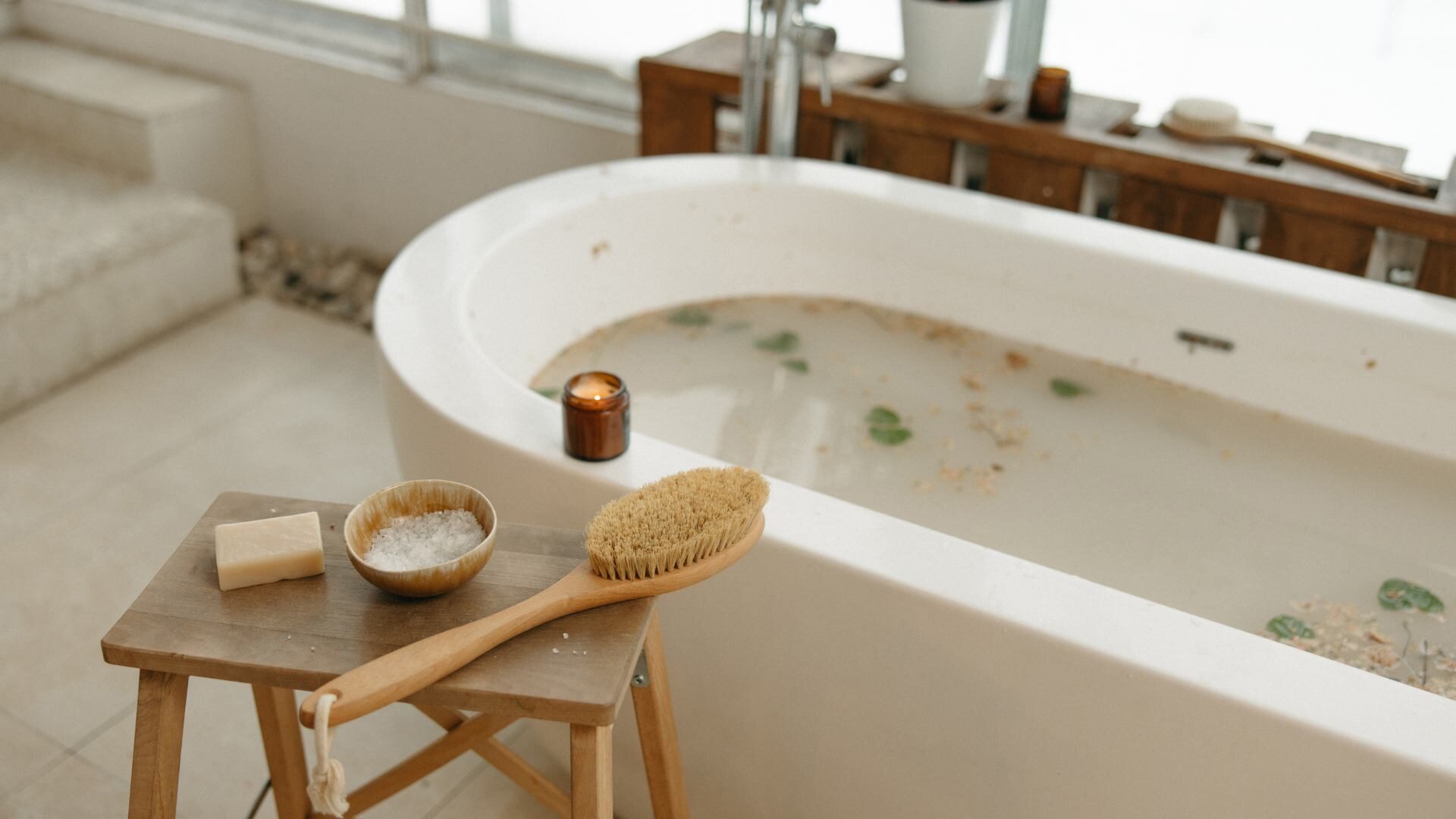 Bagno con oli essenziali